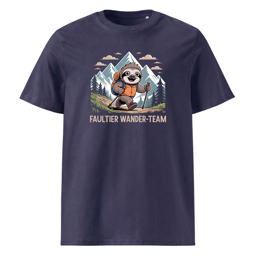 Faultier Wander-Team T-Shirt Unisex mit Faultier-Motiv, weitere Ansicht