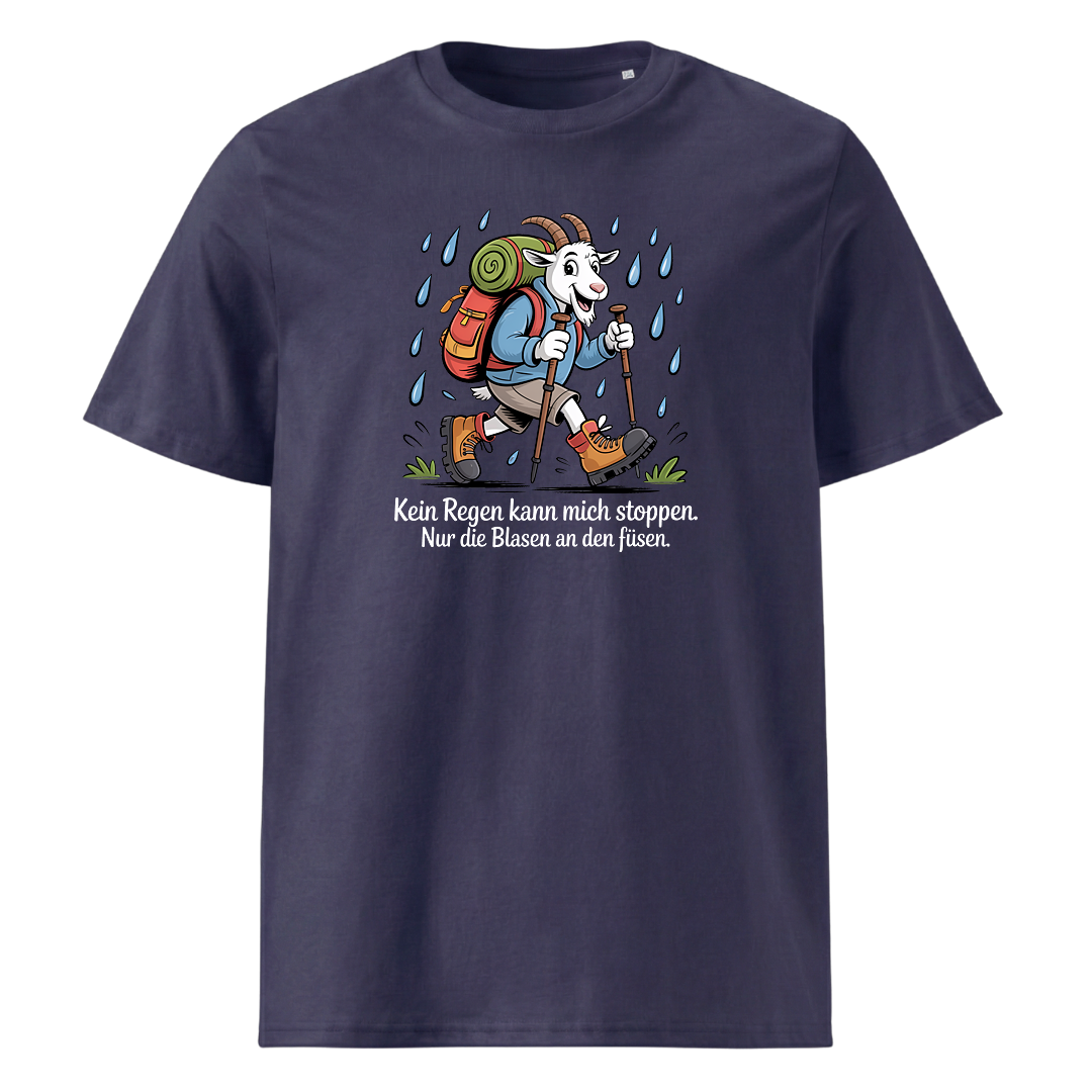 Kein Regen kann mich stoppen T-Shirt Unisex mit Spruch-Motiv, weitere Ansicht