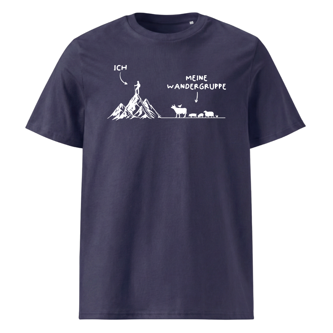 Wandergruppe T-Shirt Unisex mit Wander-Motiv, weitere Ansicht