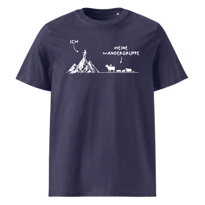 Wandergruppe T-Shirt Unisex mit Wander-Motiv, weitere Ansicht