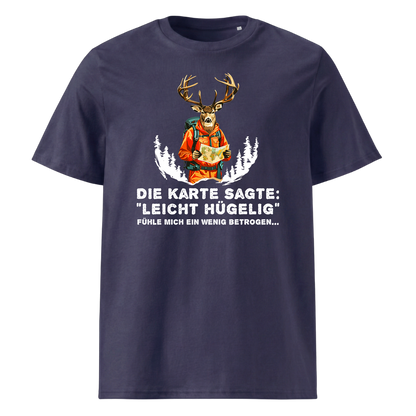 Leicht Hügelig T-Shirt Unisex mit Schriftzug, weitere Ansicht
