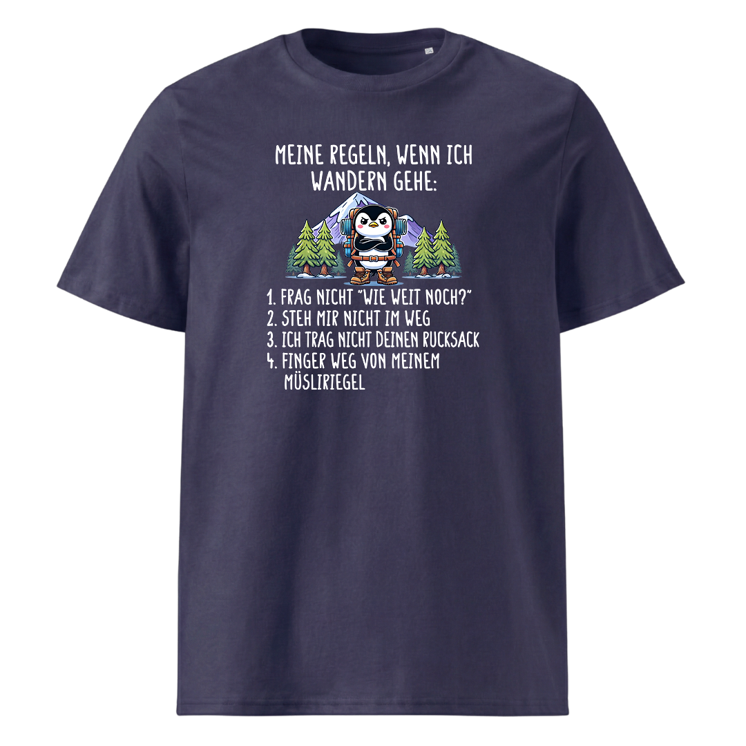 Meine Regeln T-Shirt mit Wanderspruch, weitere Ansicht