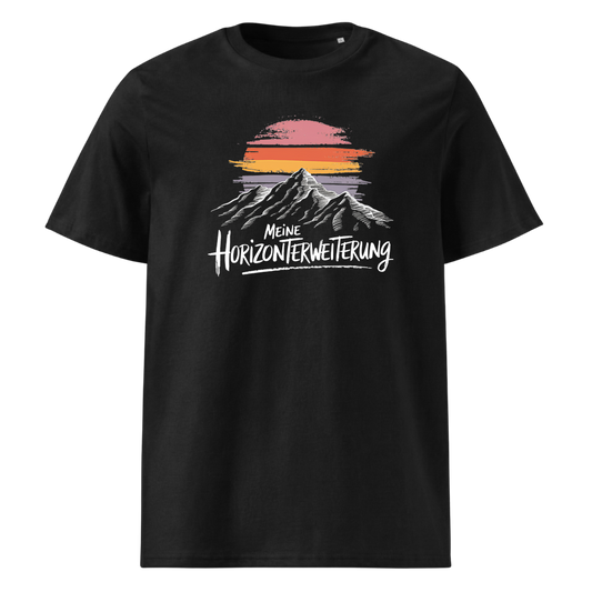Horizonterweiterung T-Shirt mit Berg-Spruch, Frontansicht