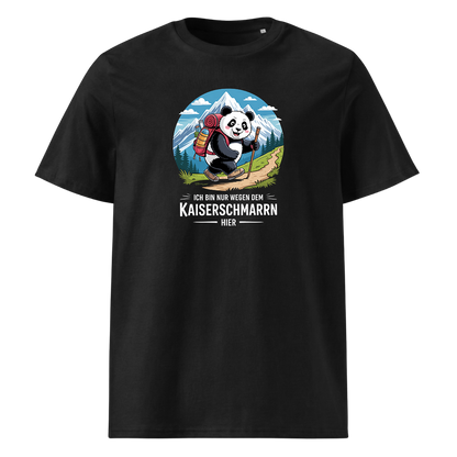 Kaiserschmarrn Panda T-Shirt Unisex mit Panda-Motiv, Frontansicht