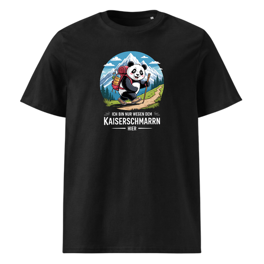 Kaiserschmarrn Panda T-Shirt Unisex mit Panda-Motiv, Frontansicht