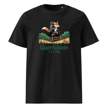 Querfeldein Fuchs T-Shirt Unisex mit Fuchs-Motiv, Frontansicht