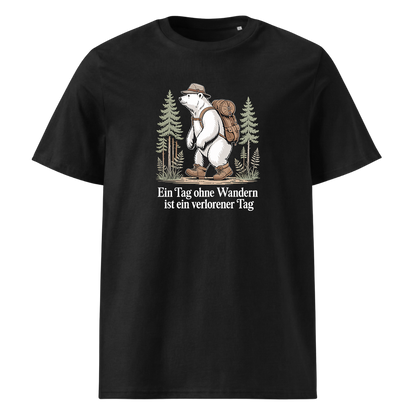 Ein Tag ohne Wandern T-Shirt mit Wander-Spruch, Frontansicht