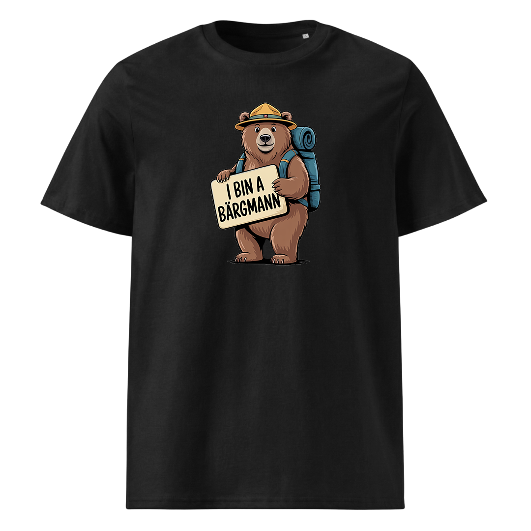 I bin a Bergmann T-Shirt Unisex mit Spruch-Motiv, Frontansicht