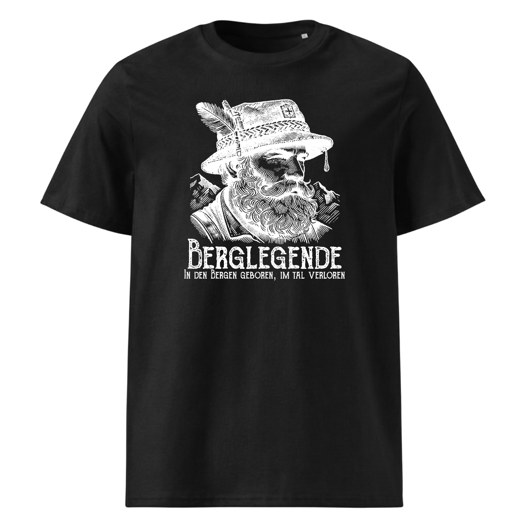 Berglegende T-Shirt mit Wanderspruch, Frontansicht