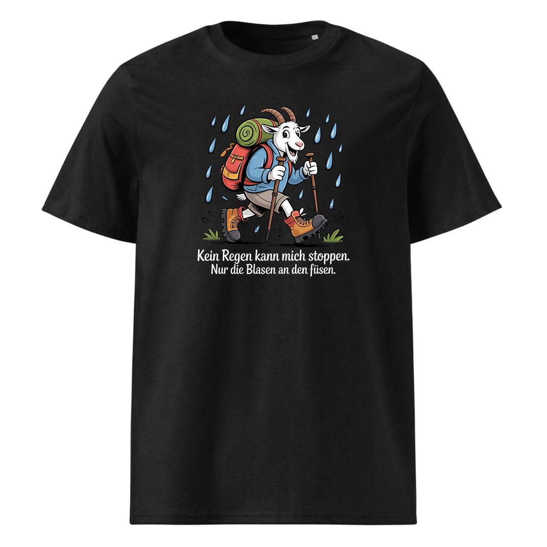 Kein Regen kann mich stoppen T-Shirt Unisex mit Spruch-Motiv, Frontansicht