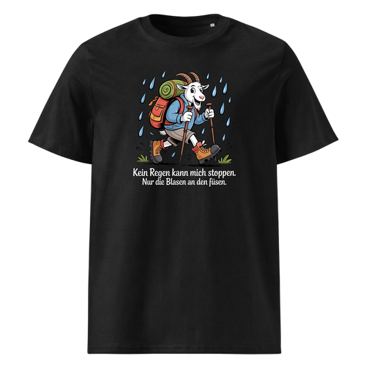 Kein Regen kann mich stoppen T-Shirt Unisex mit Spruch-Motiv, Frontansicht