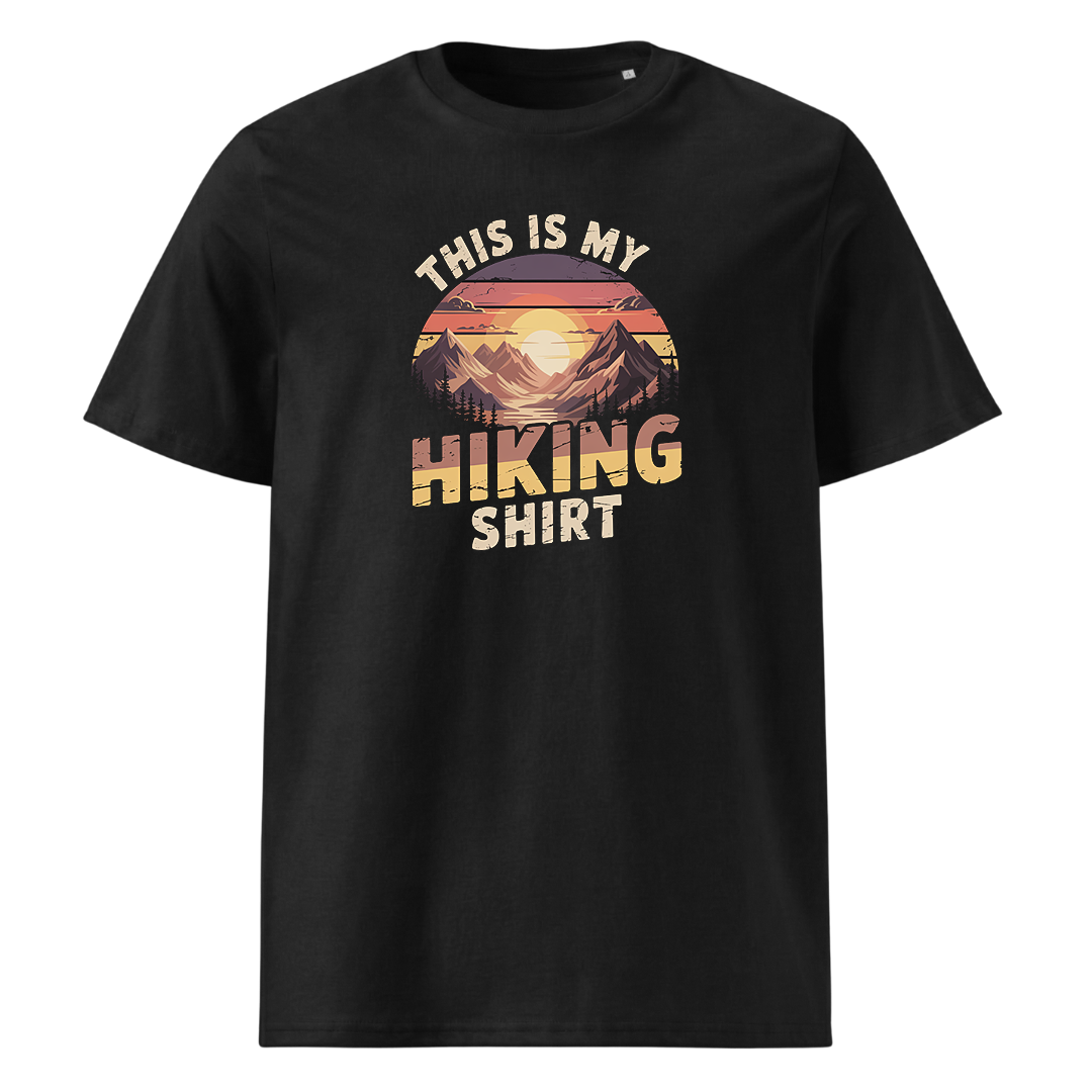 My Hiking Shirt T-Shirt Unisex mit Wander-Motiv, Frontansicht