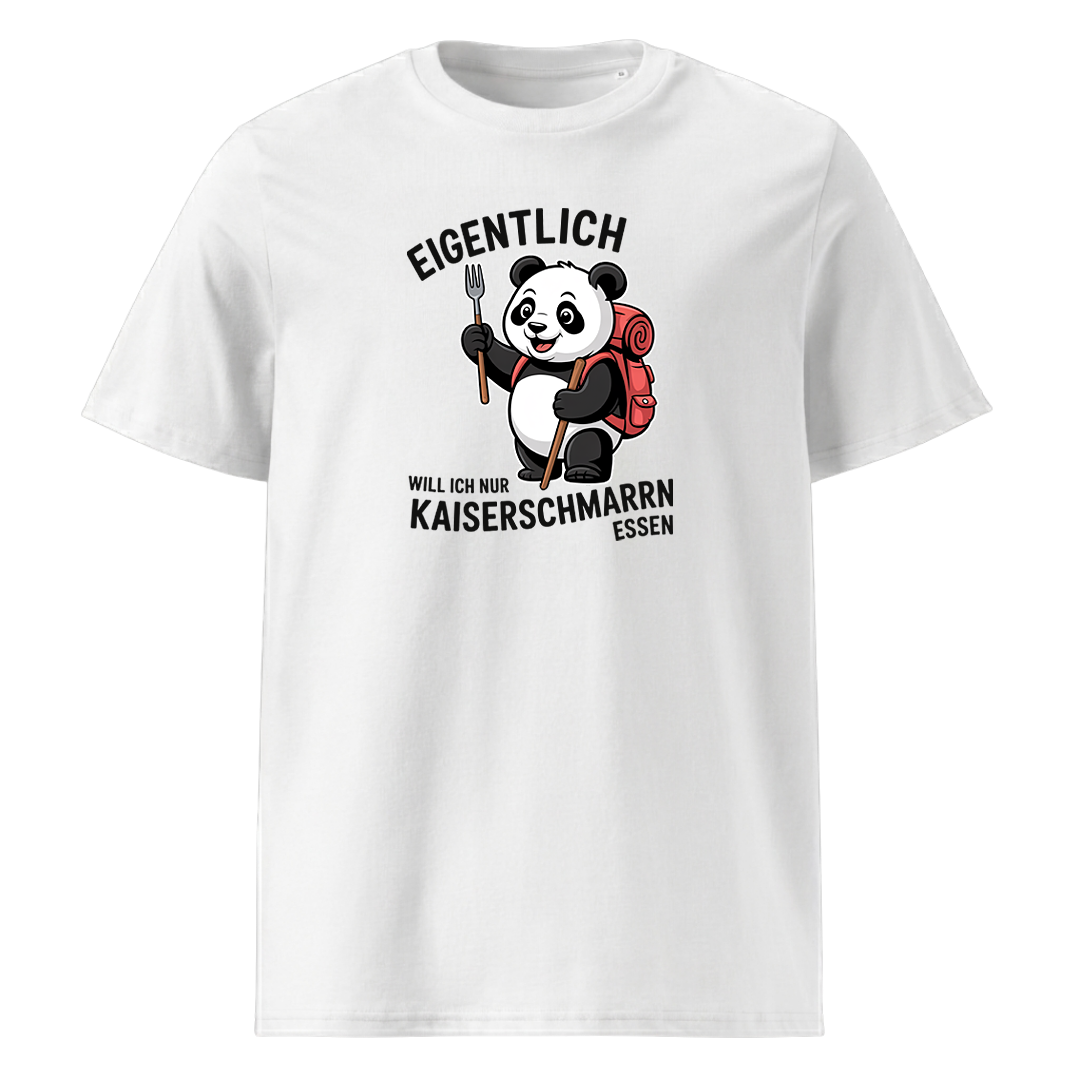 Ich will nur Kaiserschmarrn essen T-Shirt Unisex mit Spruch-Motiv, Motivdetail