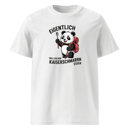 Ich will nur Kaiserschmarrn essen T-Shirt Unisex mit Spruch-Motiv, Motivdetail