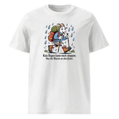 Kein Regen kann mich stoppen T-Shirt Unisex mit Spruch-Motiv, Motivdetail