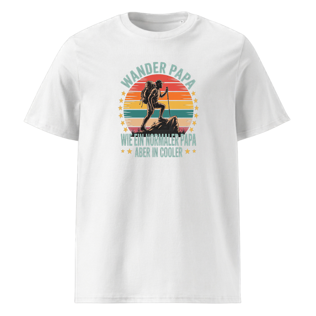 Wanderpapa T-Shirt Unisex mit Wander-Motiv, Motivdetail