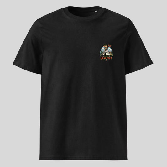 Klein aber ganz oben Unisex T-Shirt mit Brustdruck, Kraxelgaudi
