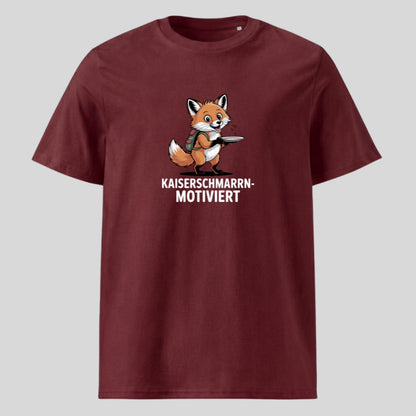 Kaiserschmarrnmotiviert Unisex T-Shirt in Burgunder, Kraxelgaudi