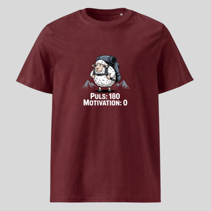 Puls - Motivation Unisex T-Shirt in Burgunder, Kraxelgaudi