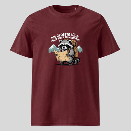 Noch 10 Minuten Unisex T-Shirt in Burgunder, Kraxelgaudi