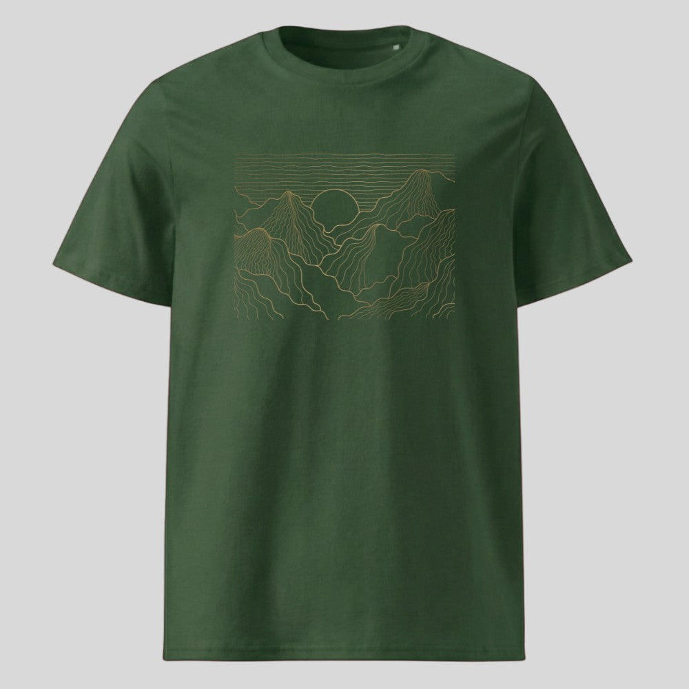 Esthetic Mountains Unisex T-Shirt in Grün, Kraxelgaudi