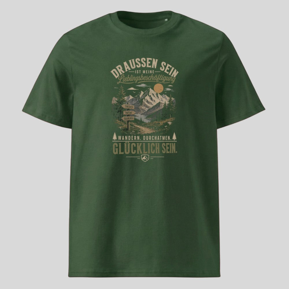 Lieblingsbeschäftigung Unisex T-Shirt in Grün, Kraxelgaudi