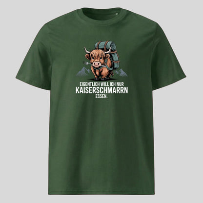 Kaiserschmarrn Rind Unisex T-Shirt in Grün, Kraxelgaudi