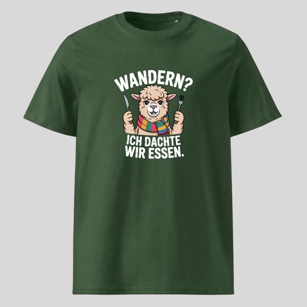 Ich dachte wir essen Unisex T-Shirt in Grün, Kraxelgaudi