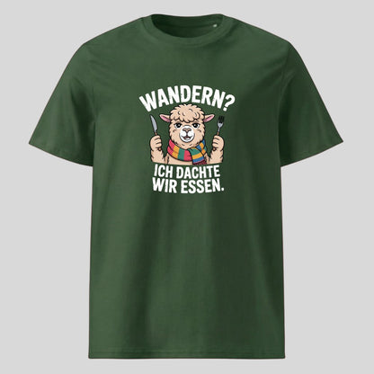 Ich dachte wir essen Unisex T-Shirt in Grün, Kraxelgaudi