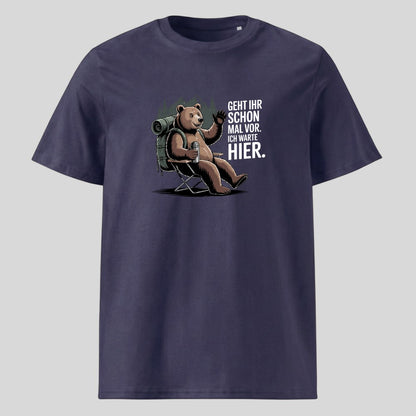 Geht ihr schon mal vor Unisex T-Shirt in Navy, Kraxelgaudi