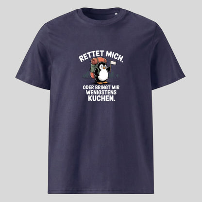 Rettet mich Pinguin Unisex T-Shirt in Navy, Kraxelgaudi