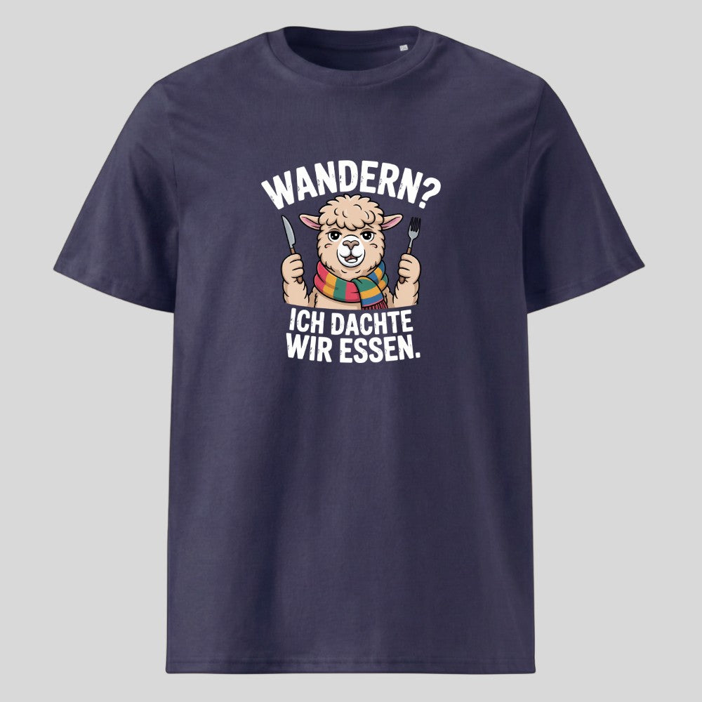 Ich dachte wir essen Unisex T-Shirt in Navy, Kraxelgaudi