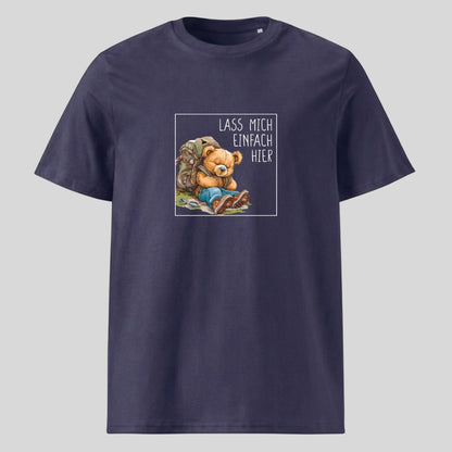 Lass mich einfach hier Unisex T-Shirt in Navy, Kraxelgaudi