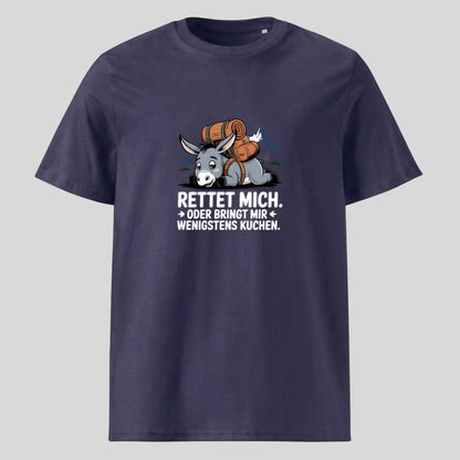 Rettet mich Esel Unisex T-Shirt in Navy, Kraxelgaudi