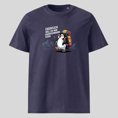 Kaiserschmarrn Pinguin Unisex T-Shirt in Navy, Kraxelgaudi