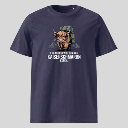 Kaiserschmarrn Rind Unisex T-Shirt in Navy, Kraxelgaudi