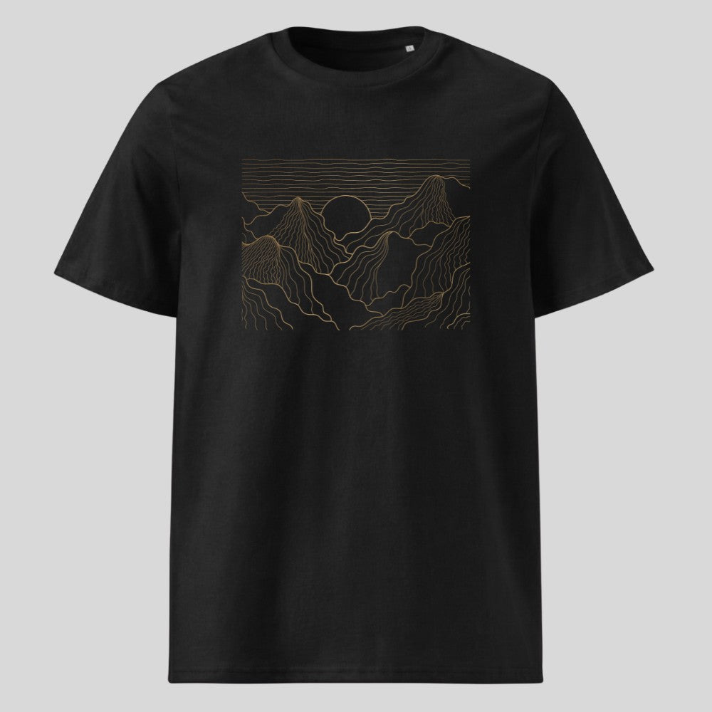 Esthetic Mountains Unisex T-Shirt in Schwarz, Kraxelgaudi