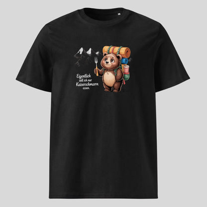 Kaiserschmarrn Bärchen Unisex T-Shirt in Schwarz, Kraxelgaudi