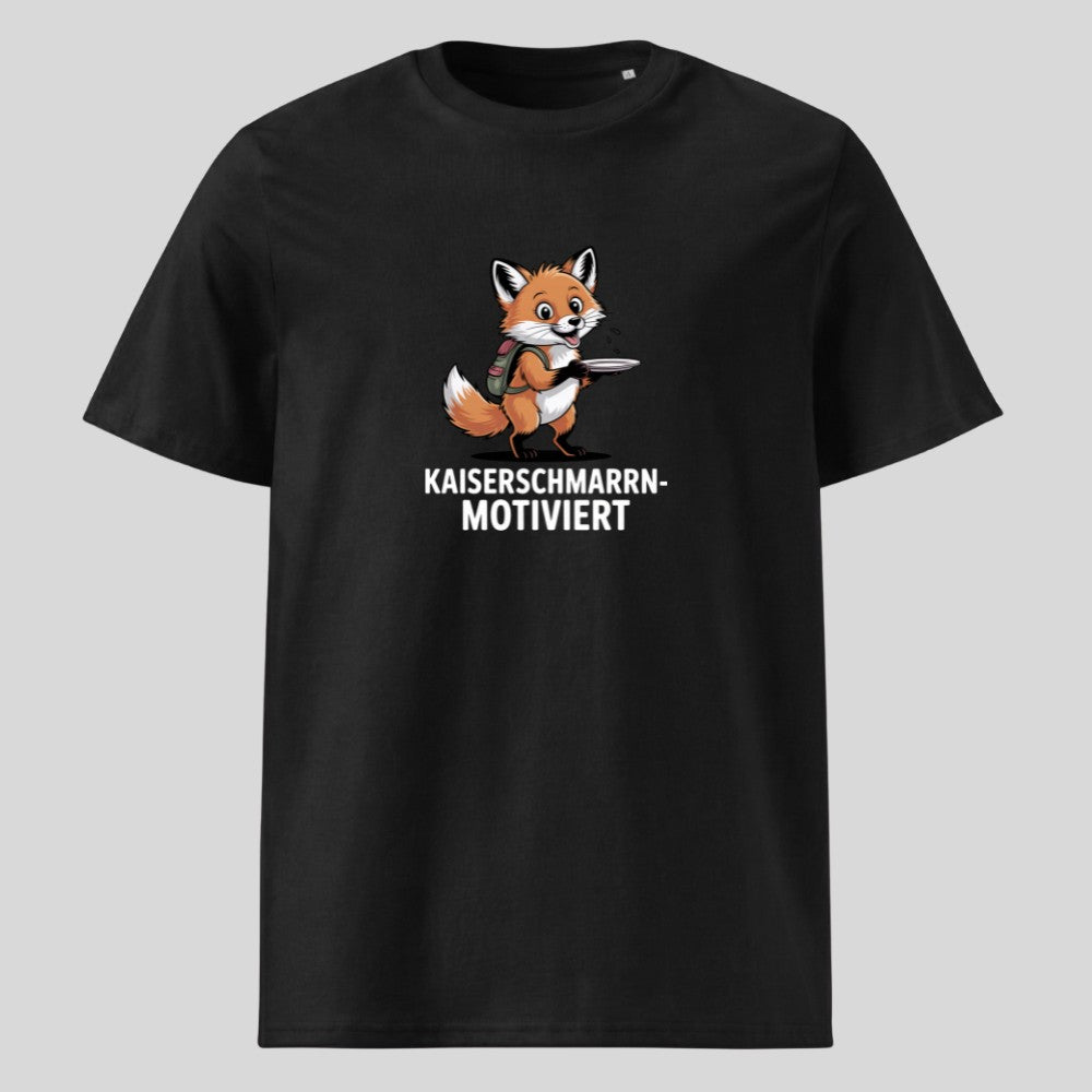Kaiserschmarrnmotiviert Unisex T-Shirt in Schwarz, Kraxelgaudi