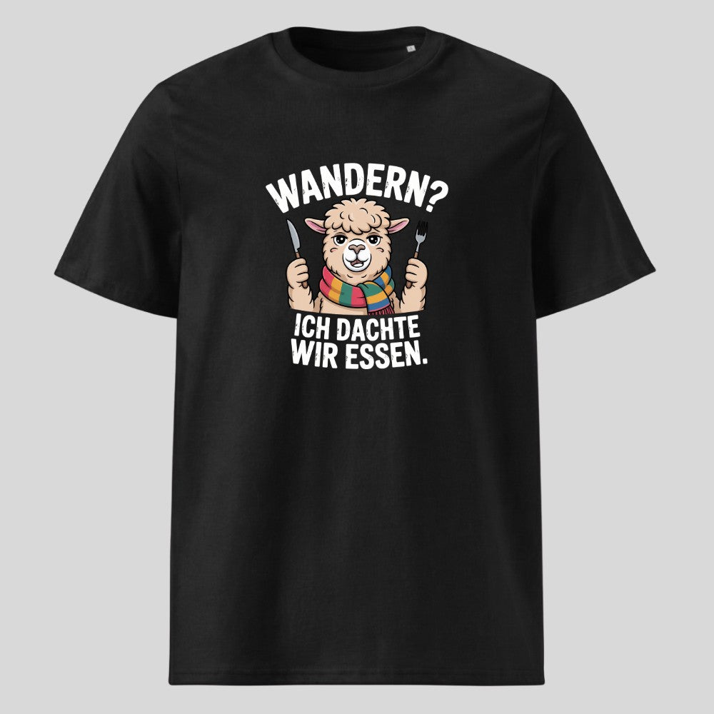 Ich dachte wir essen Unisex T-Shirt in Schwarz, Kraxelgaudi