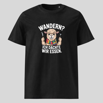 Ich dachte wir essen Unisex T-Shirt in Schwarz, Kraxelgaudi