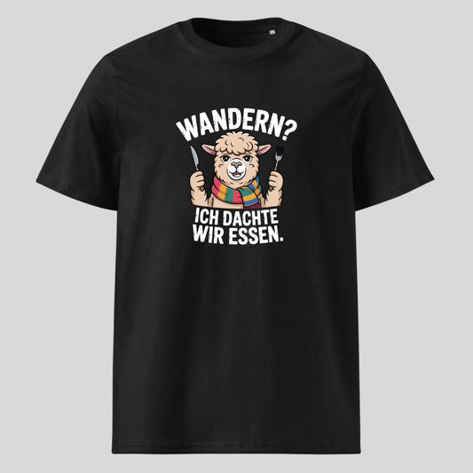 Ich dachte wir essen Unisex T-Shirt in Schwarz, Kraxelgaudi