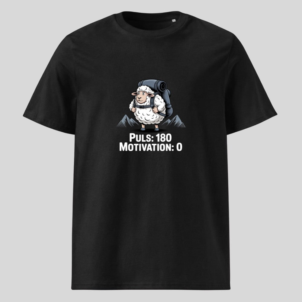 Puls - Motivation Unisex T-Shirt in Schwarz, Kraxelgaudi