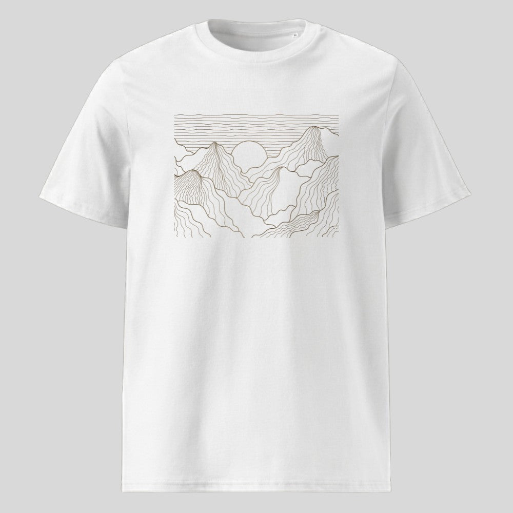 Esthetic Mountains Unisex T-Shirt in Weiß, Kraxelgaudi