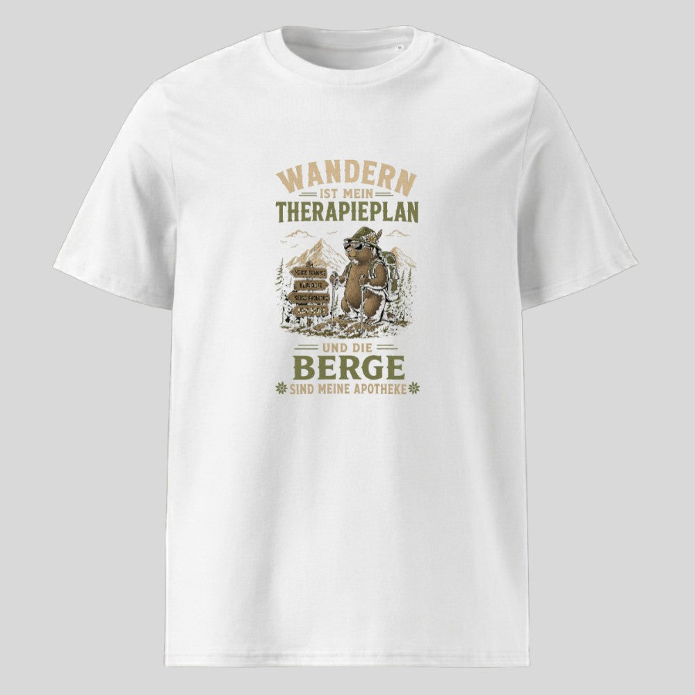 Therapieplan Unisex T-Shirt in Weiß, Kraxelgaudi