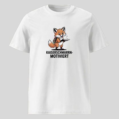 Kaiserschmarrnmotiviert Unisex T-Shirt in Weiß, Kraxelgaudi