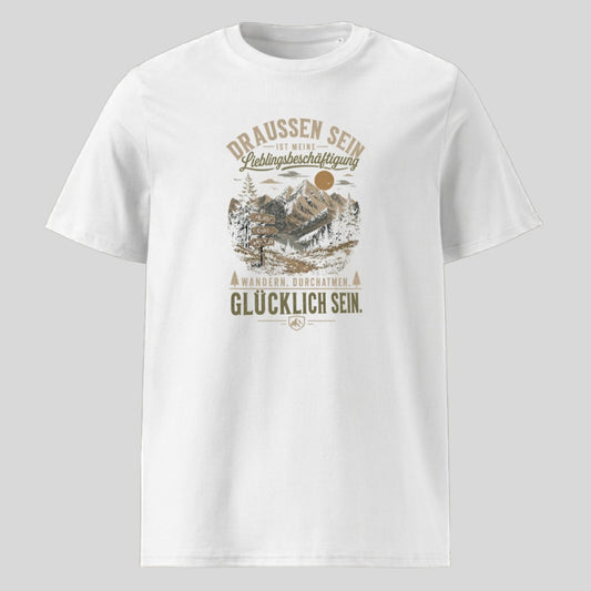 Lieblingsbeschäftigung Unisex T-Shirt in Weiß, Kraxelgaudi