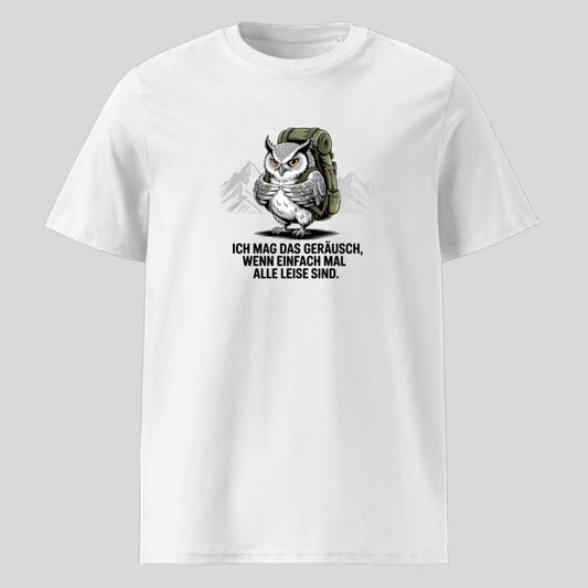 Ich mag das Geräusch Unisex T-Shirt in Weiß, Kraxelgaudi