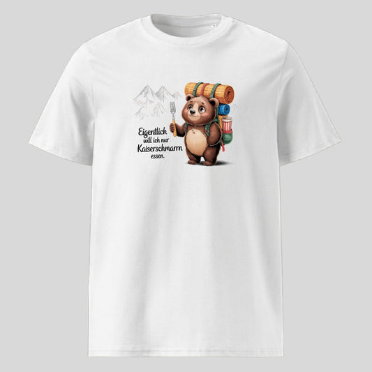 Kaiserschmarrn Bärchen Unisex T-Shirt in Weiß, Kraxelgaudi