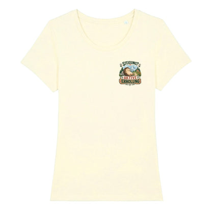 Aktive Erholung Damenshirt mit Brustdruck, Kraxelgaudi